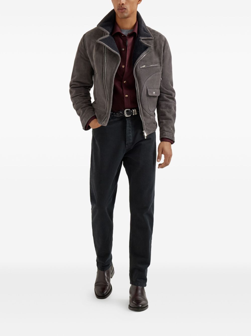 Brunello Cucinelli T-shirts and Polos Grey