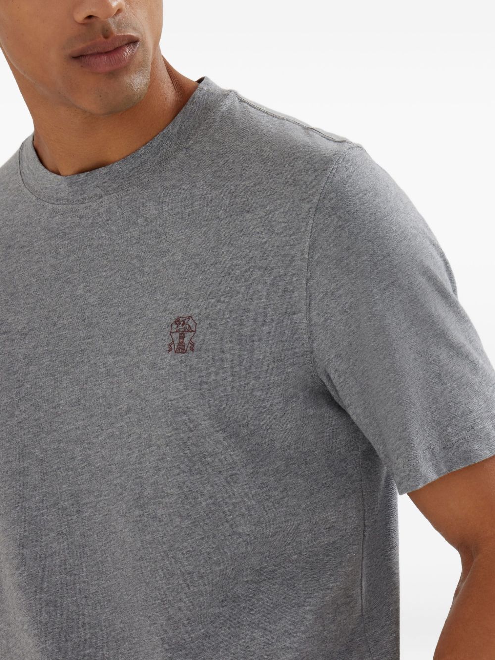 Brunello Cucinelli T-shirts and Polos Grey
