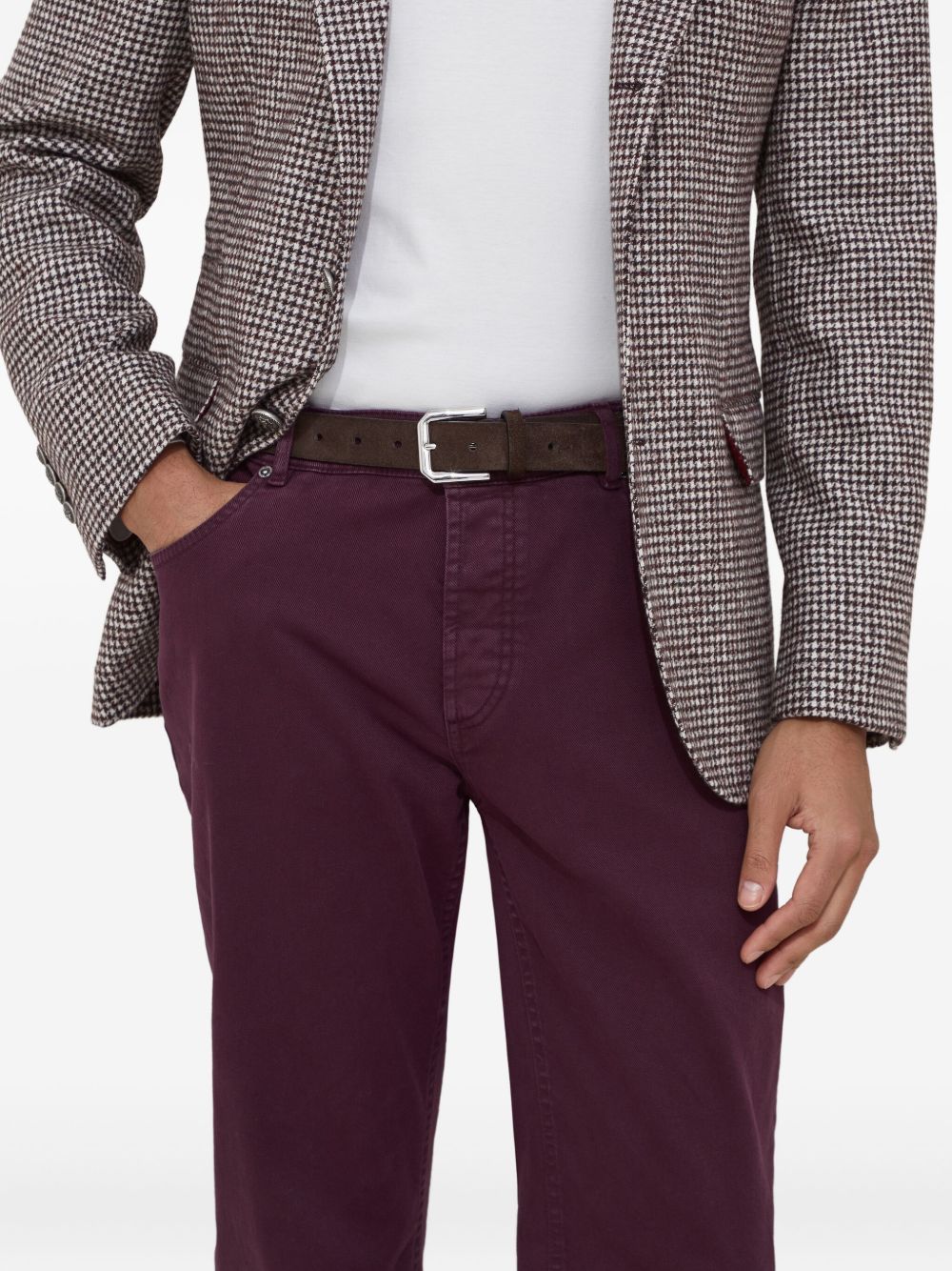 Brunello Cucinelli Pantalon Bordeaux