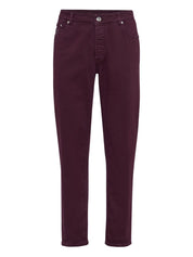 Brunello Cucinelli Pantalon Bordeaux