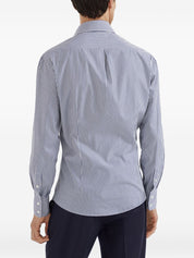 Brunello Cucinelli Blue Cotton Shirts — Luxurious Comfort
