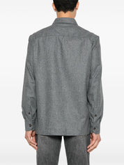 Brunello Cucinelli Grey Wool Shirt — Refined Comfort