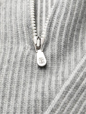 Suéter de cachemira gris claro Brunello Cucinelli