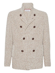 Brunello Cucinelli Jackets Beige wool and cashmere