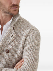 Brunello Cucinelli Jackets Beige wool and cashmere