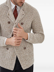 Brunello Cucinelli Jackets Beige wool and cashmere