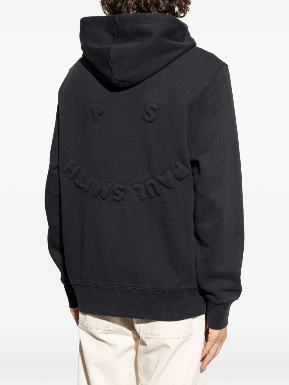 PS By Paul Smith Black Cotton Hoodie — Men's Sweater