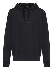 PS By Paul Smith Black Cotton Hoodie — Men's Sweater
