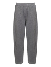 Brunello Cucinelli Grey Trousers — Lurex-Detail Cotton Fit