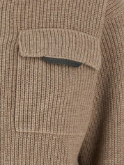 Brunello Cucinelli Sweaters Brown cashmere zip cardigan
