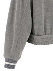 Brunello Cucinelli Grey Sweaters — Luxurious Women’s Topwear