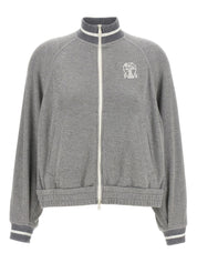 Brunello Cucinelli Grey Sweaters — Luxurious Women’s Topwear