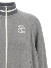 Brunello Cucinelli Grey Sweaters — Luxurious Women’s Topwear