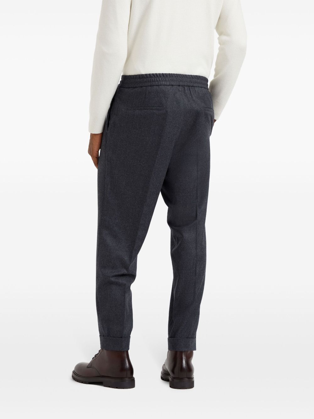 Brunello Cucinelli Trousers in Grey Virgin Wool