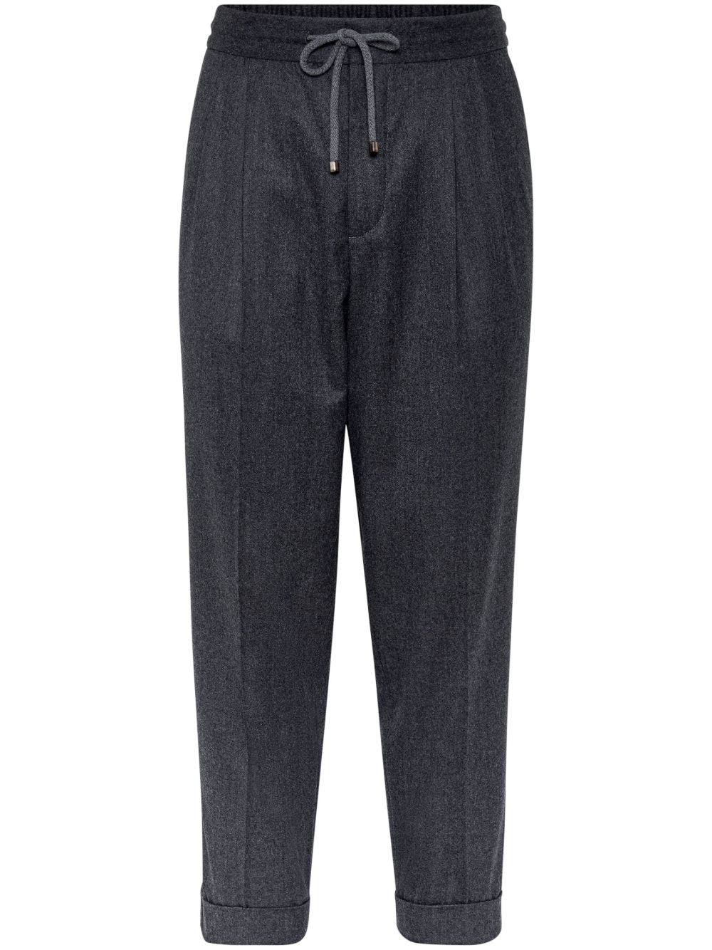 Brunello Cucinelli Trousers in Grey Virgin Wool