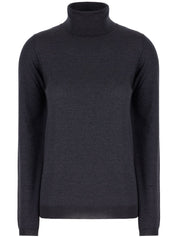 Brunello Cucinelli Sweater — Midnight Blue Cashmere Turtleneck