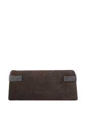 Brunello Cucinelli Black Suede Clutch