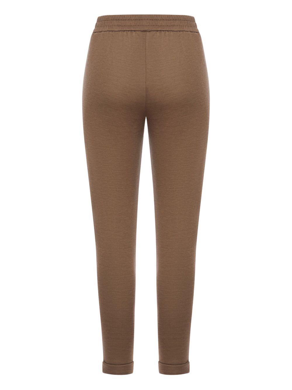 Pantalon Brunello Cucinelli en coton et soie marron