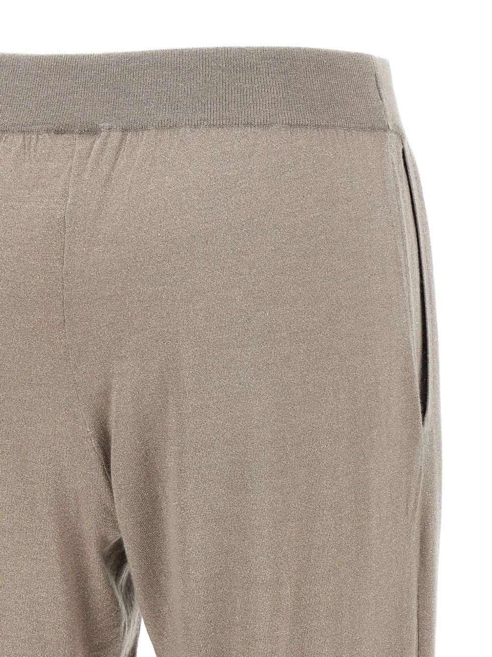 Brunello Cucinelli Trousers Dove Grey in wool and silk