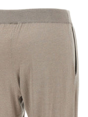 Brunello Cucinelli Trousers Dove Grey in wool and silk