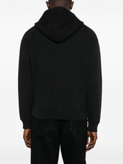 Tom Ford black cotton zipped hoodie — men's luxury sweater