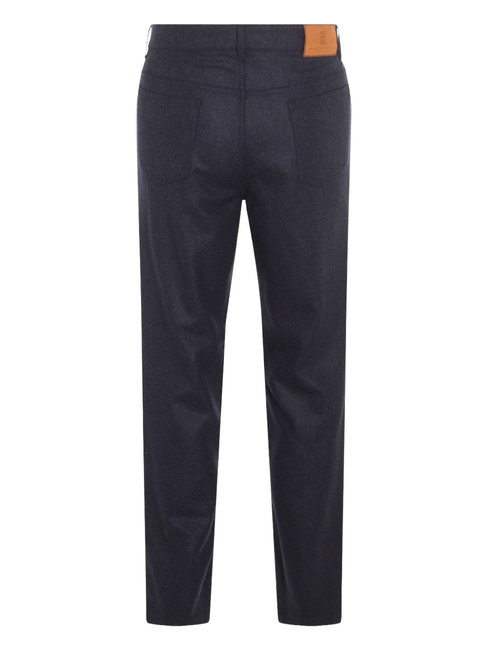 Brunello Cucinelli Trousers in Dark Blue Wool