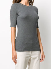 Brunello Cucinelli T-shirts and Polos in Grey Cotton