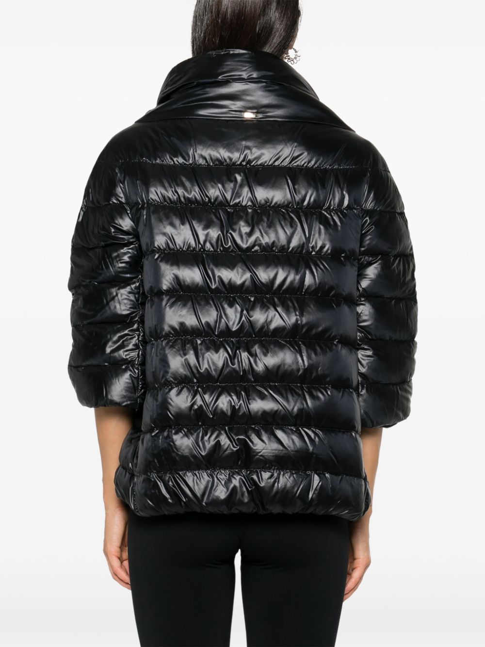 Herno Black Quilted Jacket — Tailored Warmth
