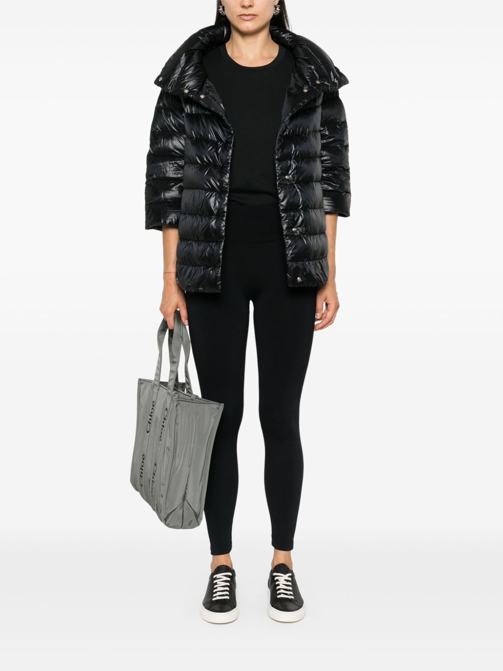 Herno Black Quilted Jacket — Tailored Warmth