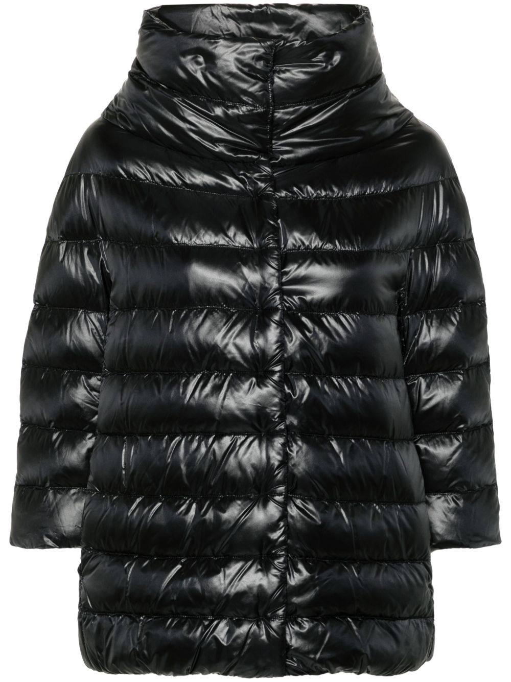 Herno Black Quilted Jacket — Tailored Warmth