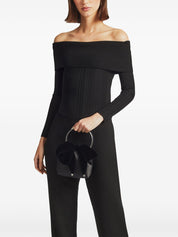 Jimmy Choo Bon Bon Black Shoulder Bag — Elegant Evening Mini