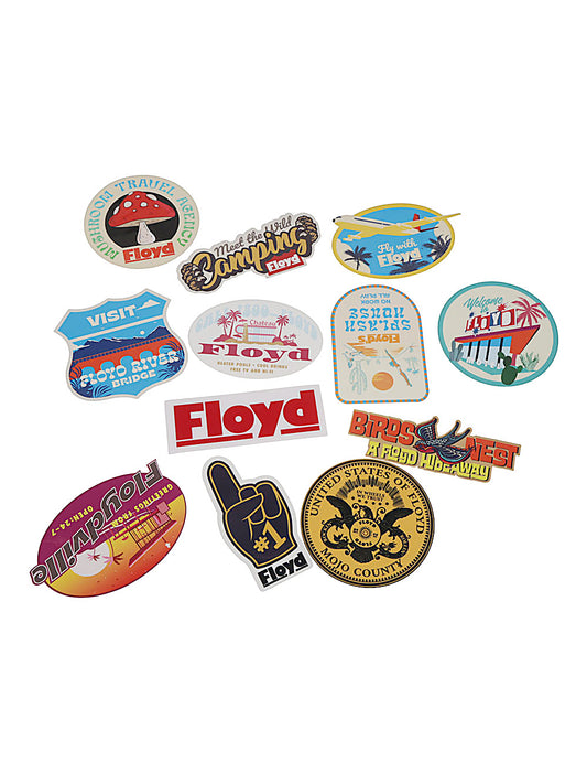 FLOYD 032C Retro Travel Stickers — Set of 12