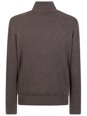 Brunello Cucinelli Coats Brown leather and cashmere