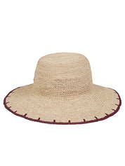Sombrero de paja beige acabado a mano de Paul Smith Hats