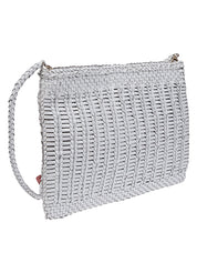 VIPERA Bags.. White woven clutch