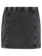 Diesel Skirts Black mini in stretch cotton