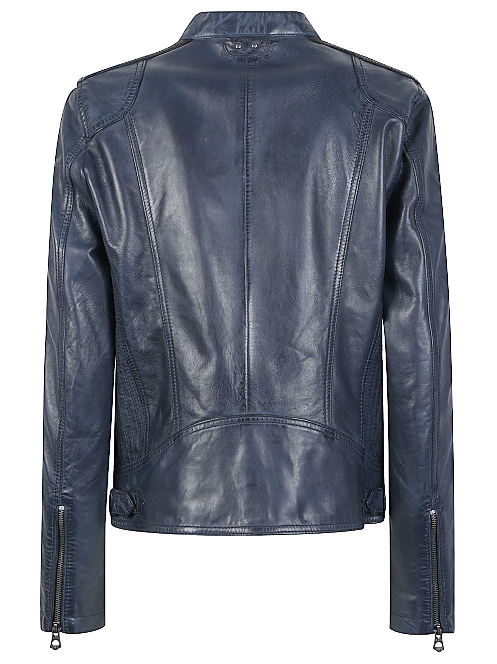 DAYTONA 73 Blue Lambskin Jacket — Vintage Racing Moto