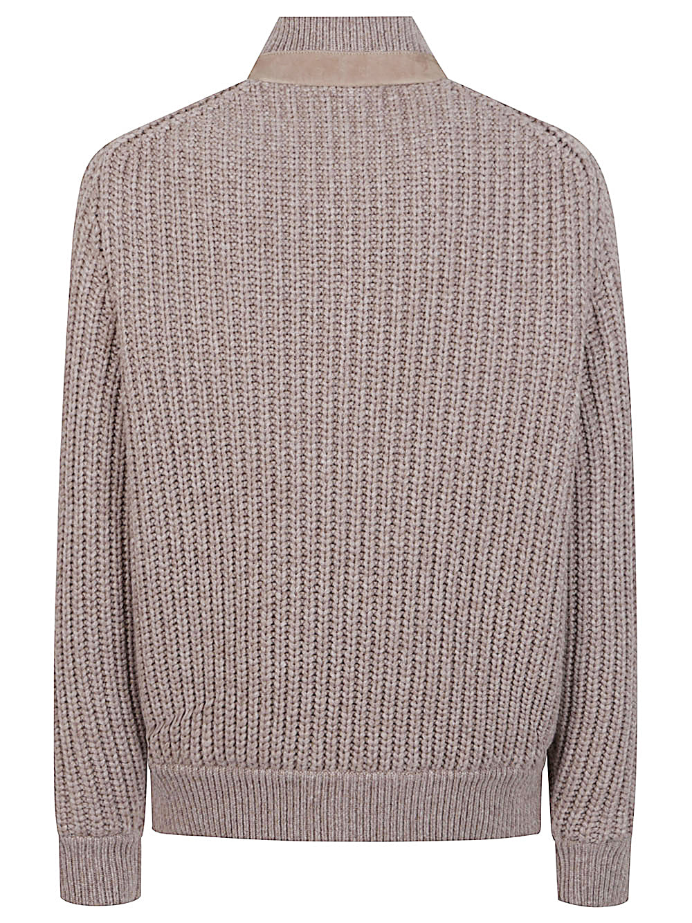 Brunello Cucinelli Coats Beige suede bomber jacket