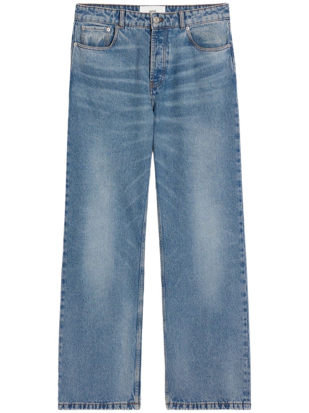 Ami Paris Jeans Clear Blue wide leg denim