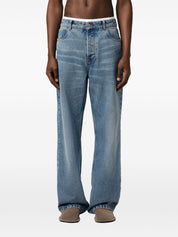 Ami Paris Jeans Clear Blue wide leg denim
