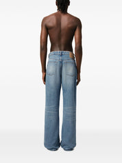 Ami Paris Jeans Clear Blue wide leg denim