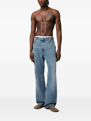 Ami Paris Jeans Clear Blue wide leg denim