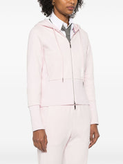 Thom Browne Pink Cotton Hoodie — 4-Bar Zip Sweater