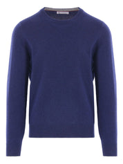 Blue cashmere crewneck — Brunello Cucinelli sweater