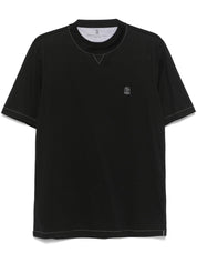 Brunello Cucinelli T-shirts and Polos Black