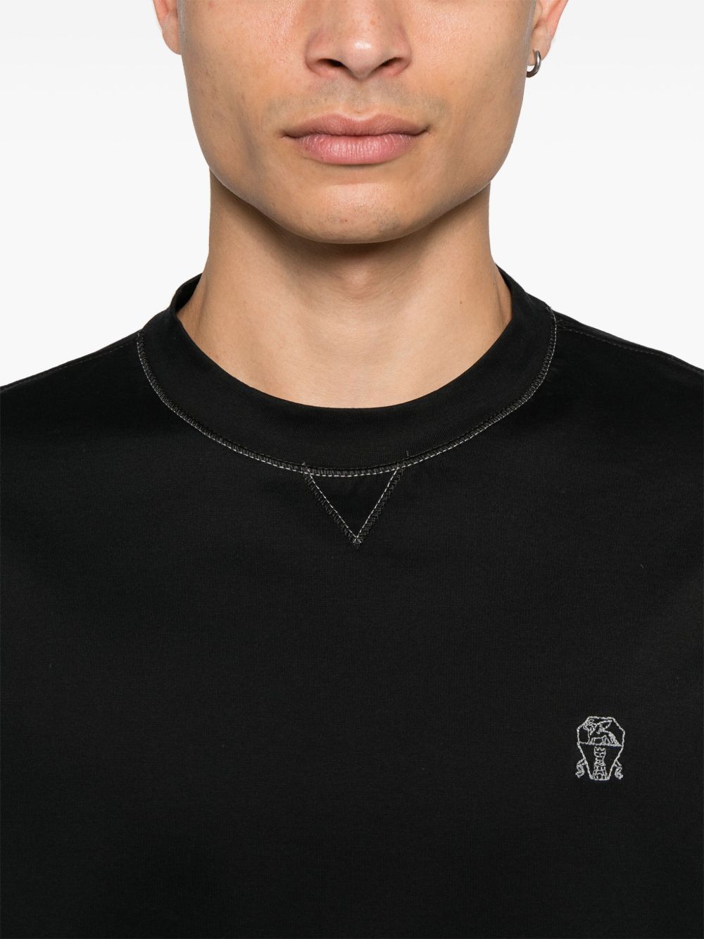 Brunello Cucinelli T-shirts and Polos Black