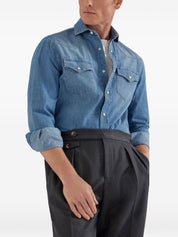 T-shirts et polos Brunello Cucinelli T-shirt en coton blanc avec logo