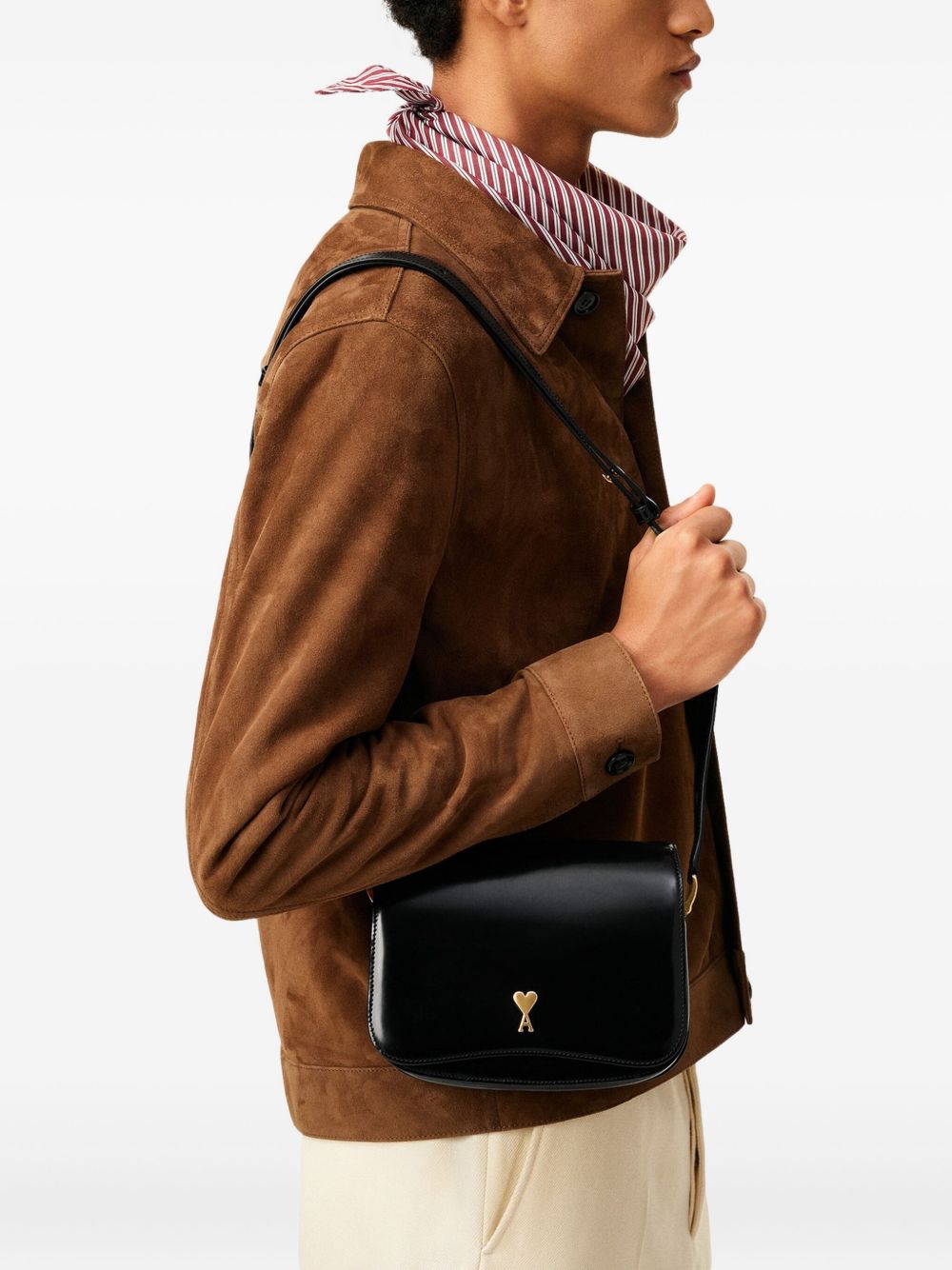 Ami Paris Bags Black silk nylon flap