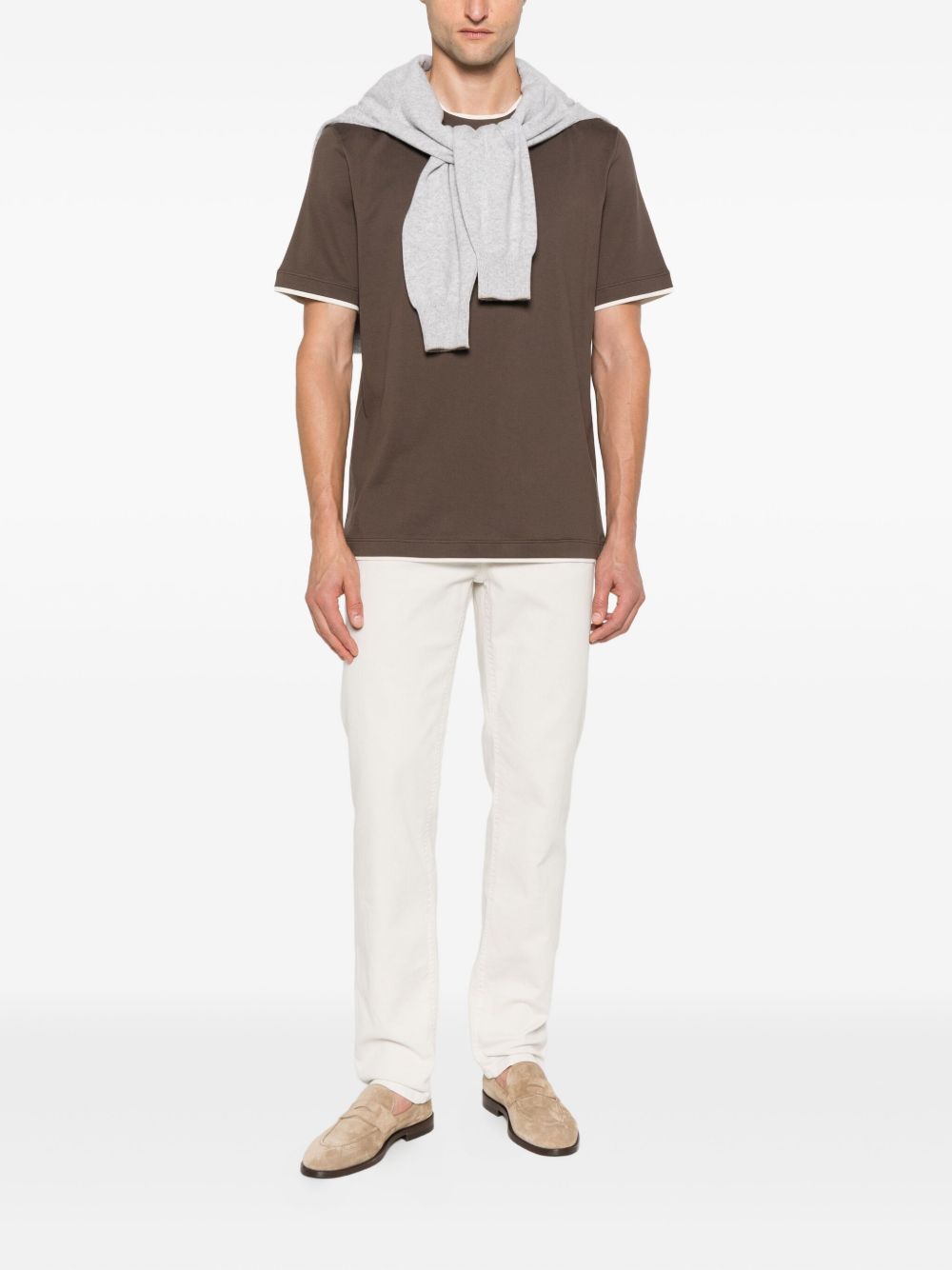 Brunello Cucinelli Trousers Grey cotton chino