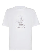 Brunello Cucinelli T-shirts and Polos White cotton print